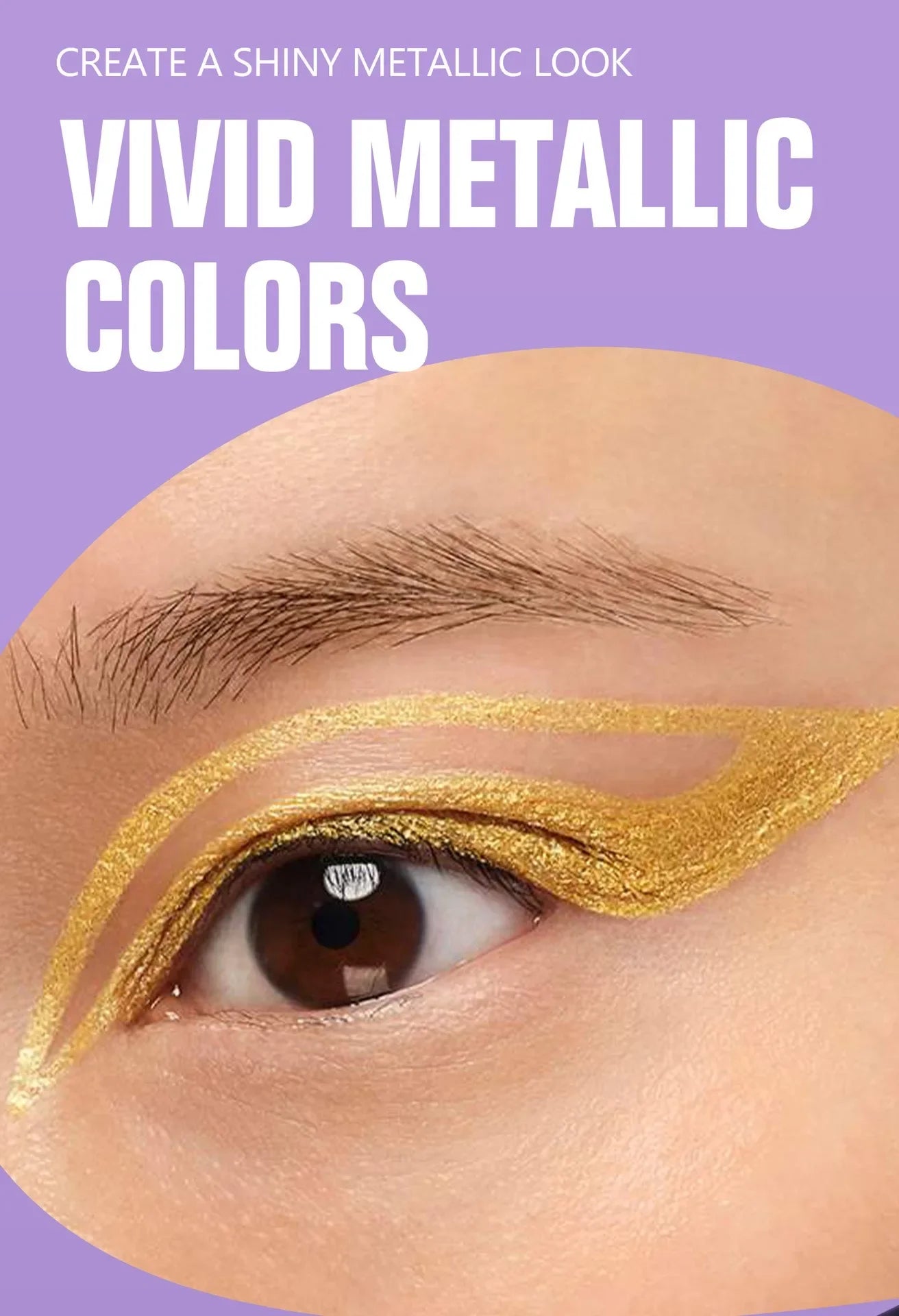 Diamond Shiny Eye Liner Eyeshadow Waterproof Quick-dry Silver Gold Metellic Pearlescent Liquid Eyeliner Silkworm Brighten Makeup